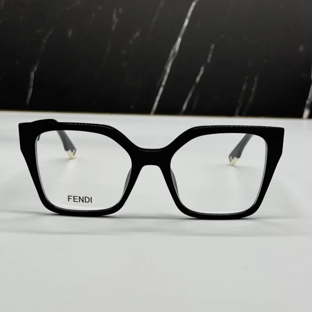 NEW FENDI FE50002I 001 BLACK EYEGLASSES WOMEN FENDI